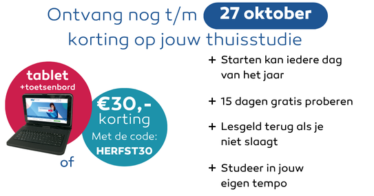 Gratis Tablet incl. toetsenbord bij inschrijving