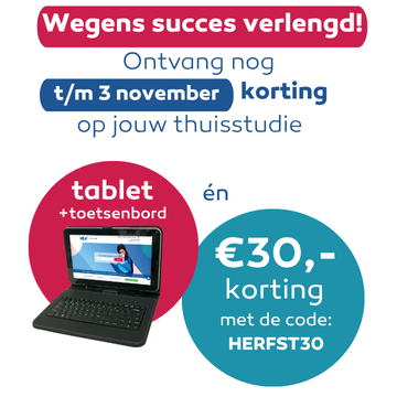 Gratis Tablet incl. toetsenbord bij inschrijving