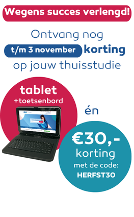 Gratis Tablet incl. toetsenbord bij inschrijving