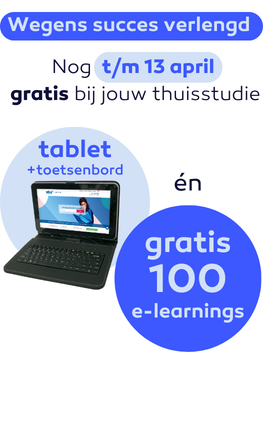 Gratis Tablet incl. toetsenbord bij inschrijving